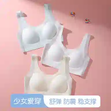 二三二三 无痕提拉防震美背亲肤抗菌舒适柔软无钢圈高弹简约时尚百搭文胸 女款