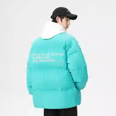 VniVerseVClub Planet Letter Puffer Jacket