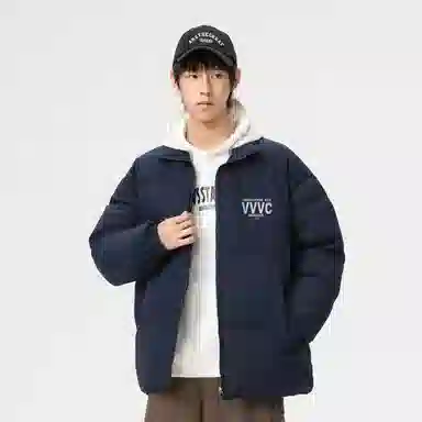 VniVerseVClub Planet Letter Puffer Jacket