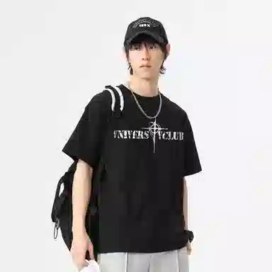 VniVerseVClub Loose Fit Crew Neck T-Shirt