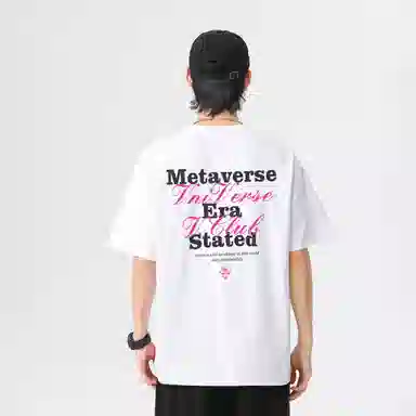 VniVerseVClub Retro Letter Print Tee