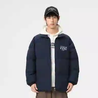 VniVerseVClub Planet Letter Puffer Jacket