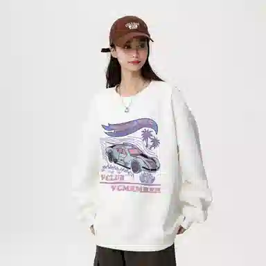 VniVerseVClub Retro Cartoon Palm Tree Sweatshirt