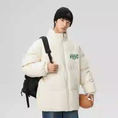 VniVerseVClub Planet Letter Puffer Jacket