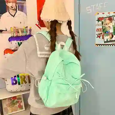 轩玺 百搭个性 牛津布 双肩包 女款 黑色