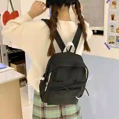 轩玺 百搭个性 牛津布 双肩包 女款 黑色