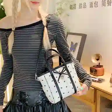 轩玺 蝴蝶通勤时尚 尼龙布 单肩手提包 女款 多色
