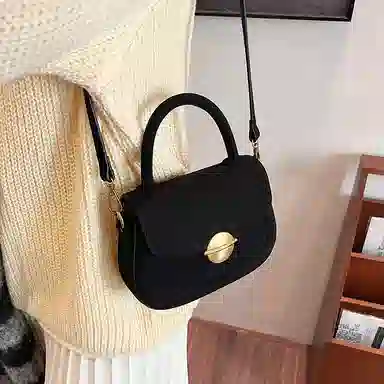 轩玺 复古小众质感百搭 麂皮 单肩包斜挎包手提包 常规 女款 多色