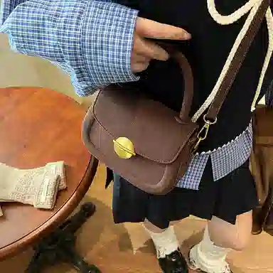 轩玺 复古小众质感百搭 麂皮 单肩包斜挎包手提包 常规 女款 多色