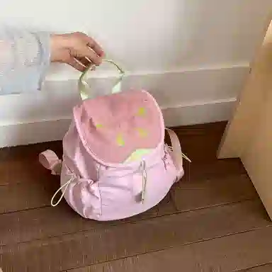 轩玺 夏日多巴胺撞色小清新学院风通勤 尼龙 双肩包 女款 多色