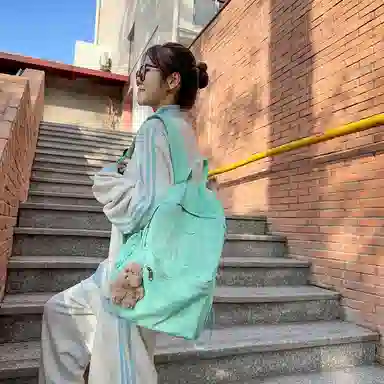 轩玺 轻便可折叠休闲百搭 尼龙 双肩包 男女同款情侣款 多色