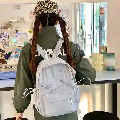 轩玺 百搭个性 牛津布 双肩包 女款 黑色