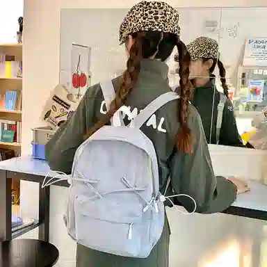 轩玺 百搭个性 牛津布 双肩包 女款 黑色