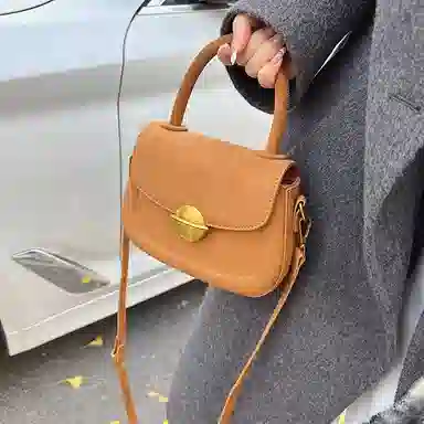 轩玺 复古小众质感百搭 麂皮 单肩包斜挎包手提包 常规 女款 多色