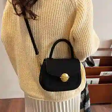 轩玺 复古小众质感百搭 麂皮 单肩包斜挎包手提包 常规 女款 多色