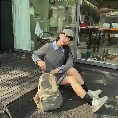 轩玺 轻便可折叠休闲百搭 尼龙 双肩包 男女同款情侣款 多色