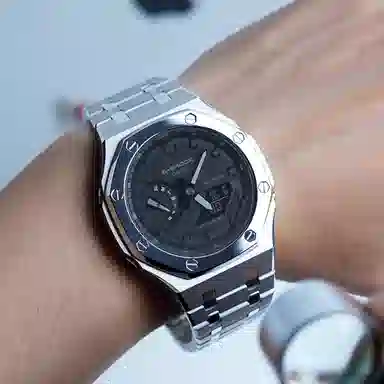 Casio G-Shock GA-2100-7A Silver Aurora