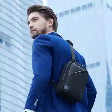 北极猎人 休闲运动时尚 涤纶 斜挎单肩胸包 男款 多色