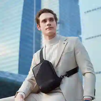 北极猎人 休闲运动时尚 涤纶 斜挎单肩胸包 男款 多色