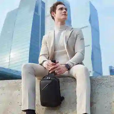 北极猎人 休闲运动时尚 涤纶 斜挎单肩胸包 男款 多色