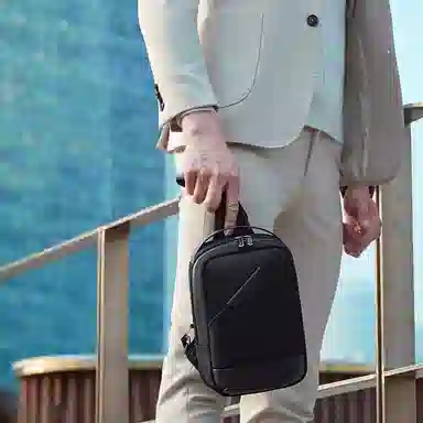 北极猎人 休闲运动时尚 涤纶 斜挎单肩胸包 男款 多色