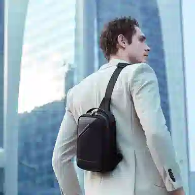 北极猎人 休闲运动时尚 涤纶 斜挎单肩胸包 男款 多色