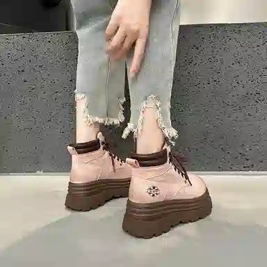 复古潮流底厚增高舒适百搭时尚个性经典马丁 短靴 女