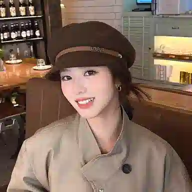 朵澜 气质海军帽英伦复古八角帽时尚百搭休闲防寒 腈纶 贝雷帽 女款