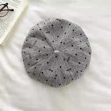 朵澜 八角画家大头围 聚酯纤维 贝雷帽 男女同款情侣款