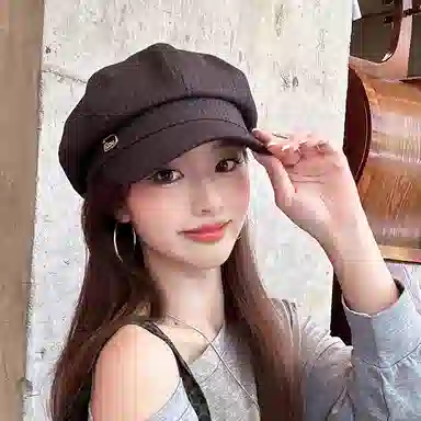 朵澜 小众百搭鸭舌 腈纶 贝雷帽 男女同款情侣款