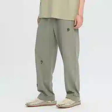 鬼洗 印花简约直筒休闲裤 男款