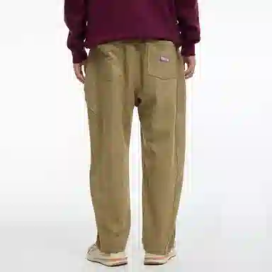 鬼洗 仿麂皮绒刺绣宽松休闲裤 男