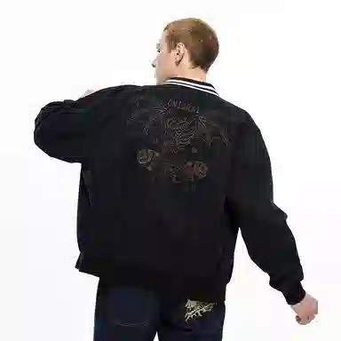 Oniarai Wing Embroidery Jacket Black