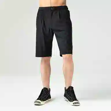鬼洗 游侠剪接纳瓦霍平织休闲短裤 男款