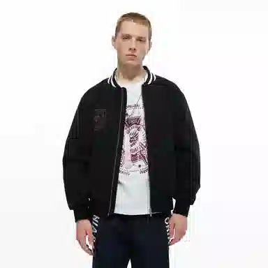 Oniarai Wing Embroidery Jacket Black