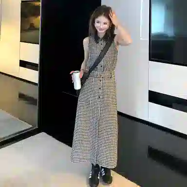 【Newmoney极简主义】老钱风高品质可收腰背心裙无袖连衣裙 女款