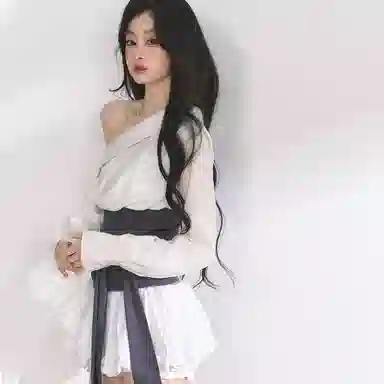 桴生 韩模顶配法式斜肩辣妹收腰显瘦设计感通勤衬衫裙长袖连衣裙 女款
