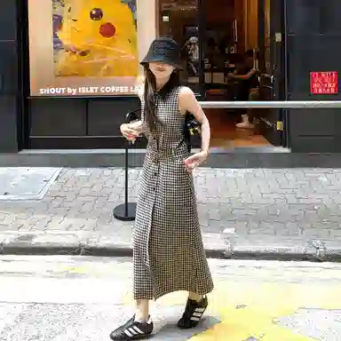 【Newmoney极简主义】老钱风高品质可收腰背心裙无袖连衣裙 女款