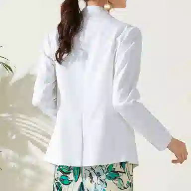 富铤 修身一粒扣长袖西装 女款