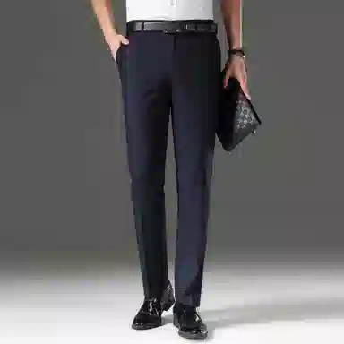 富铤 美式纯色基础百搭简约休闲西装裤 男款