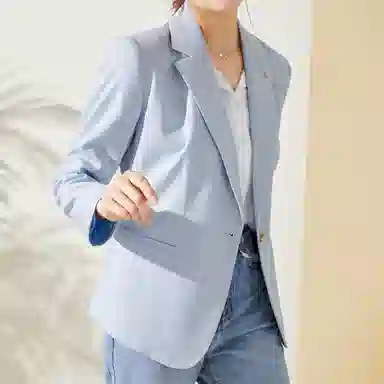 富铤 修身一粒扣长袖西装 女款