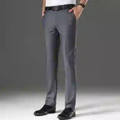 富铤 美式纯色基础百搭简约休闲西装裤 男款