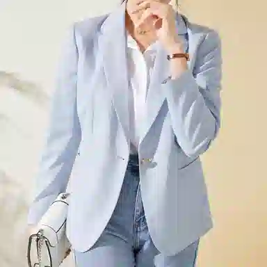 富铤 修身一粒扣长袖西装 女款