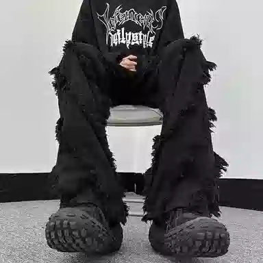 Songlan Vintage Washed Denim Pants