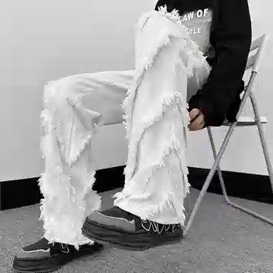 Songlan Vintage Washed Denim Pants