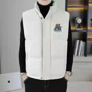 猫倜 泽尼特酒杯熊马夹宽松加棉加厚坎肩外套马甲 男女同款