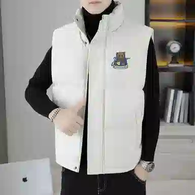 猫倜 泽尼特酒杯熊马夹宽松加棉加厚坎肩外套马甲 男女同款