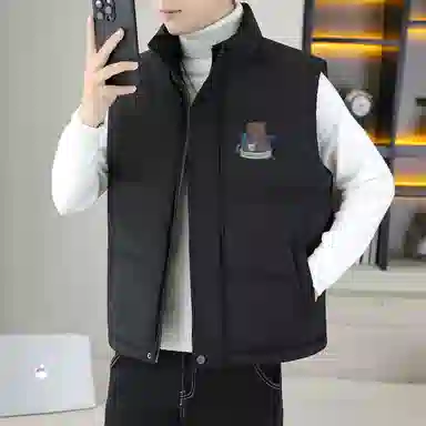 猫倜 泽尼特酒杯熊马夹宽松加棉加厚坎肩外套马甲 男女同款