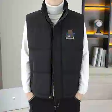 猫倜 泽尼特酒杯熊马夹宽松加棉加厚坎肩外套马甲 男女同款