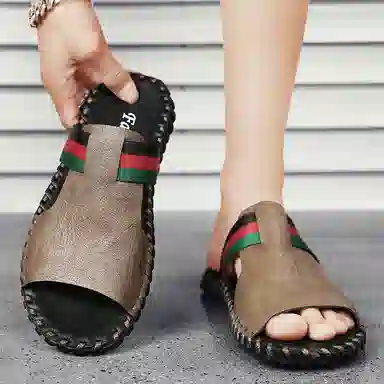 CANUVEN Casual Slide Sandals